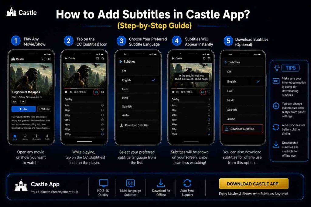 How to Add Subtitles in Castle App (Step-by-Step Guide)